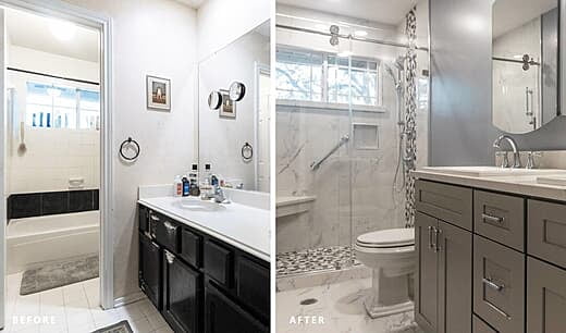 Bathroom Renovation Before and After