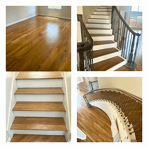 White Oak Floors with Staircase Detailing